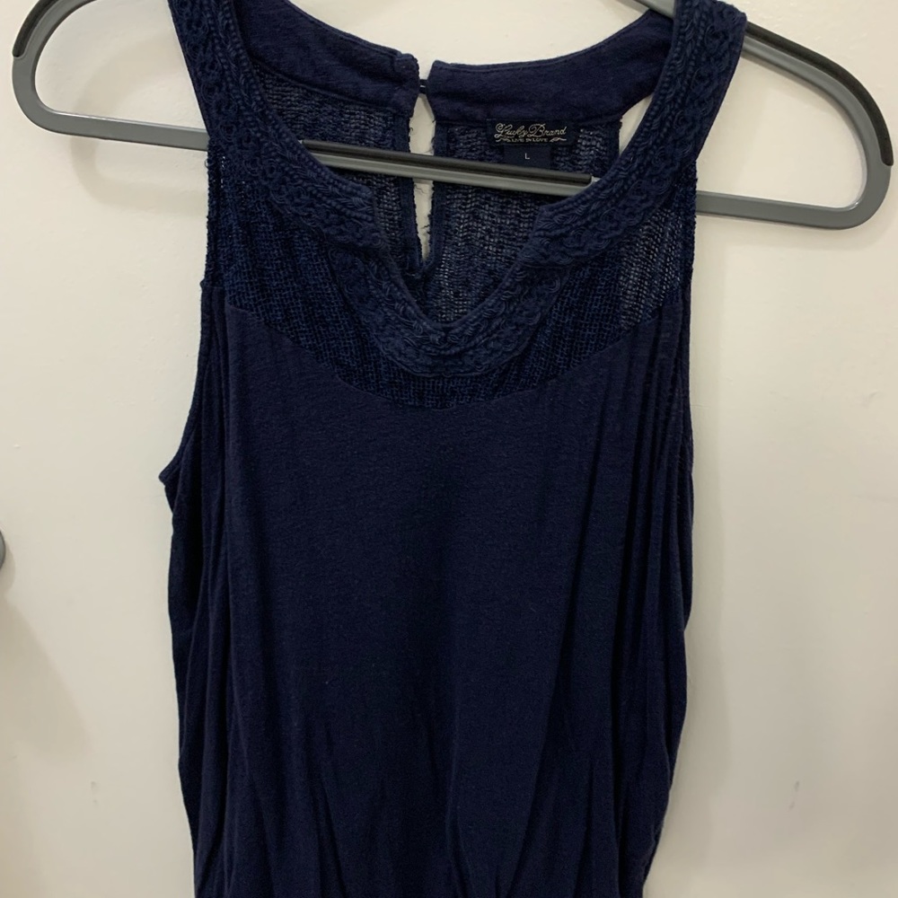 Lucky Brand sleeveless Navy top